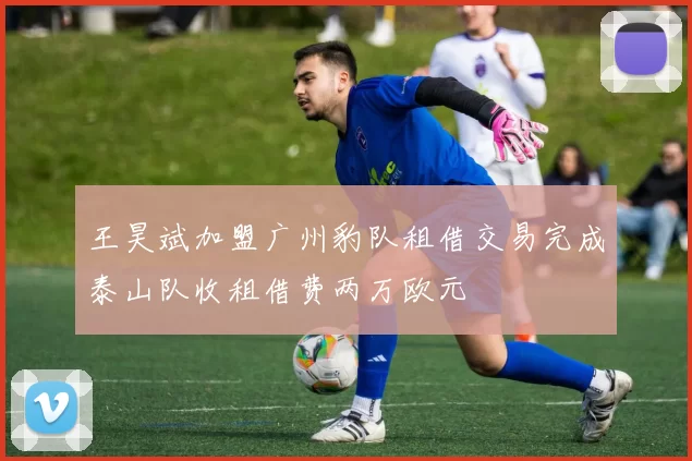 王昊斌加盟广州豹队租借交易完成泰山队收租借费两万欧元