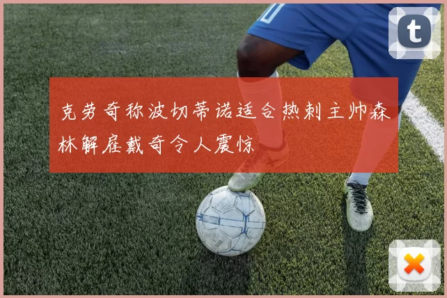 克劳奇称波切蒂诺适合热刺主帅森林解雇戴奇令人震惊